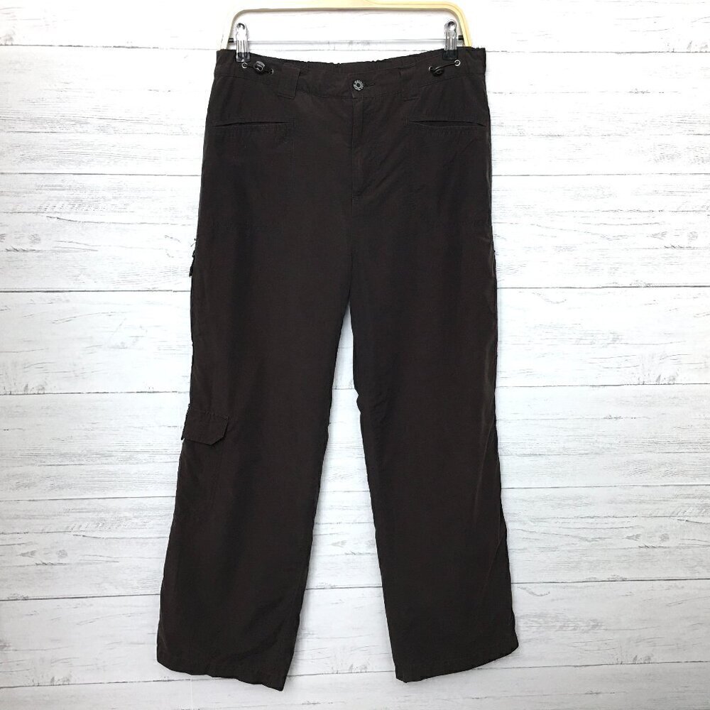 Wind River Outfitting Co Women's Brown Lined Pants Wide Leg Pockets size 8 x 28"